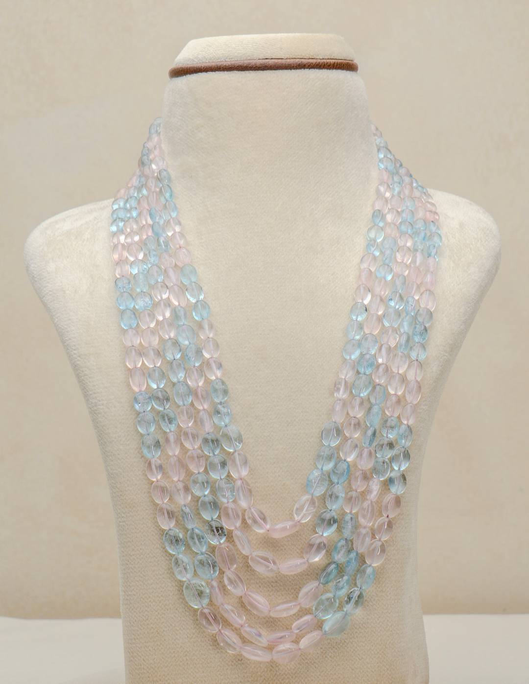 Aquamarine + Rose Quartz Beads