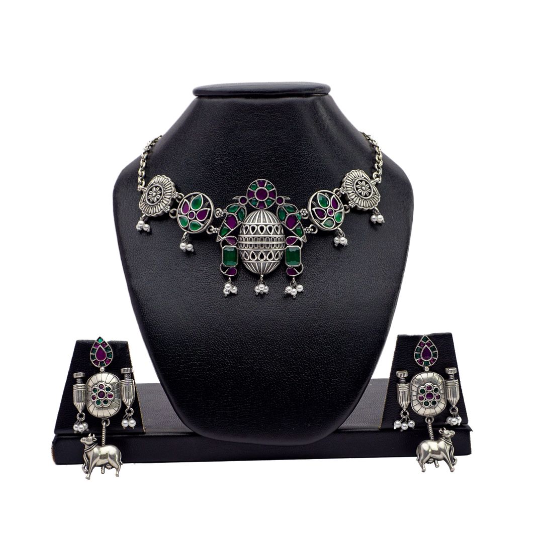 Multicolour Nandi Set